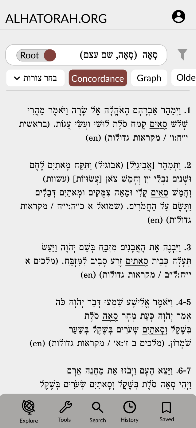 New Concordance design